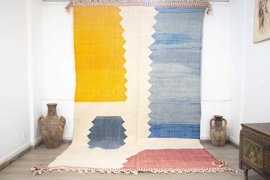 Vibrant  Modern Moroccan Rug