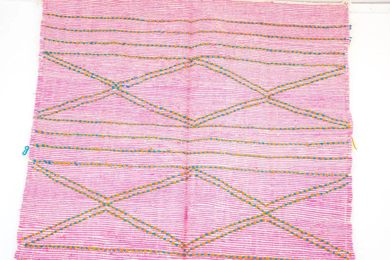 Pink Moroccan handmade vintage Berber Rug